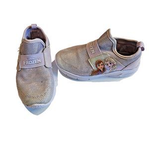 Disney Frozen Anna Elsa Toddler Sneakers Shoes Girls US 11 Lights Not Working
